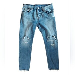 Levi's 501 CT Distressed Denim Jeans Unisex